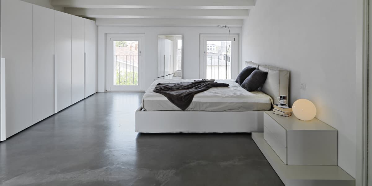 betonvloer slaapkamer